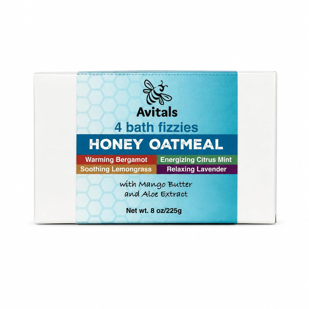 Colloidal Oatmeal Bath Bombs for Sensitive Skin, 4-Pack
