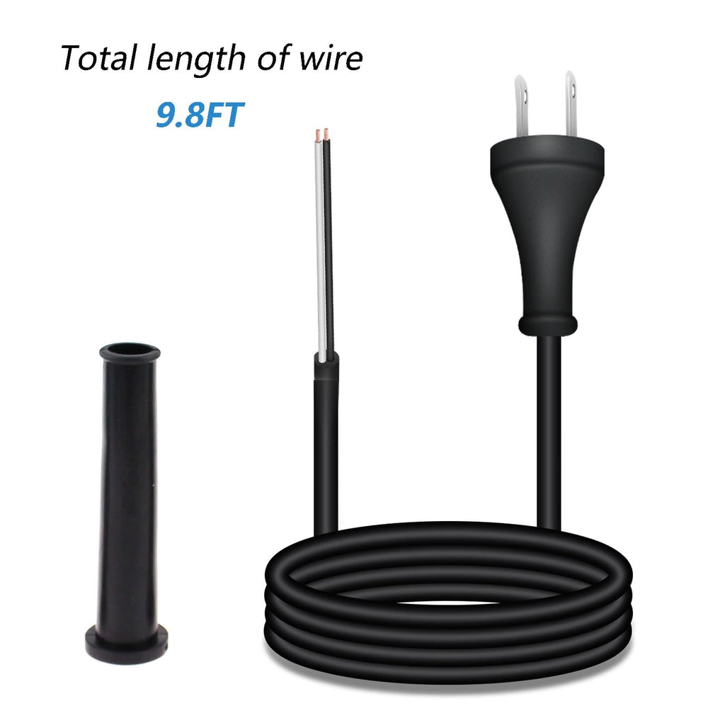 33007898 Power Cord 2-Wire16-Gauge 9.8FT for DEWALT DW704 DW708 DW360 DW849 DW384 DWP849X Miter Saw/Circular Saw Compatible Chainsaw Polisher Power Tool Parts