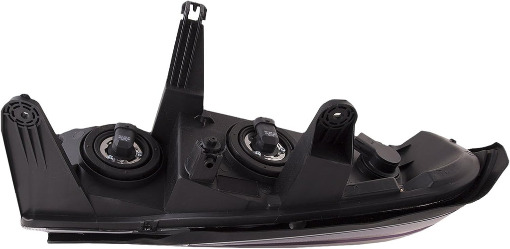 HEADLIGHTSDEPOT Chrome Housing Halogen Headlight Compatible With Saturn Vue 2006-2007 Includes Right Passenger Side Headlamp