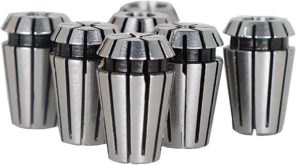 findmall 7Pcs ER11 Spring Collet Set 1/16-1/4 Collet Chuck