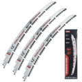 MORETOPGOOD 12 Inch U-Groove Arc Edge Reciprocating Saw Blade, 3PCS