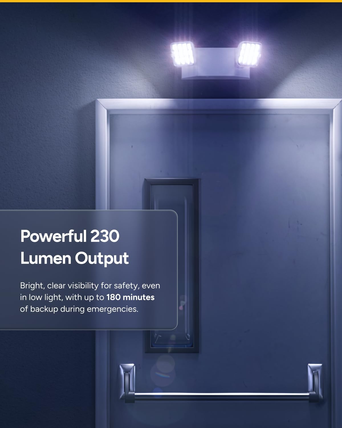 Sunco 2 Pack LED Emergency Lights for Outages, 90 Minute Backup Battery