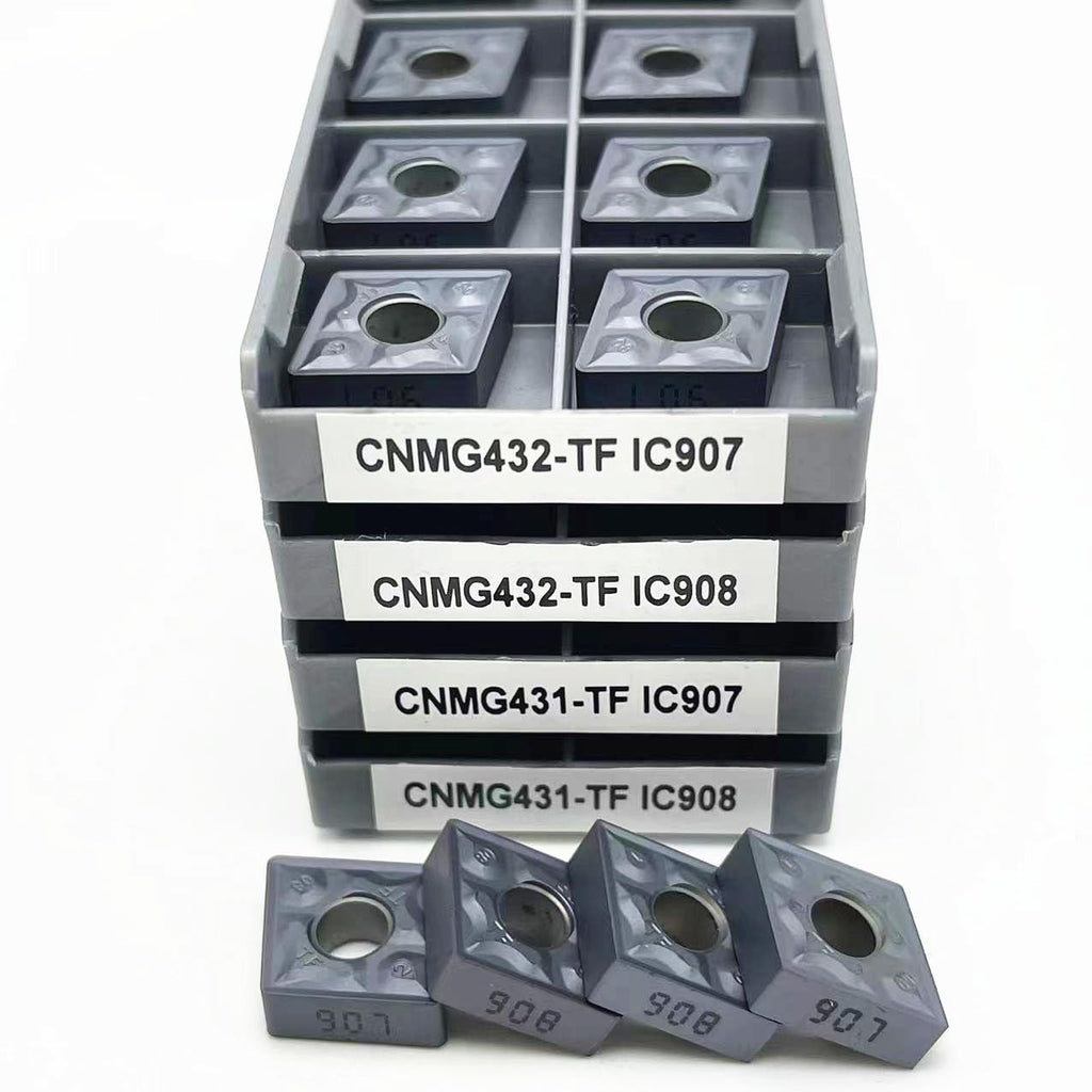 CNMG120404 TF IC907 CNMG432 TF Carbide Insert Milling Turning Tool External Turning Tools CNMG 120408 Milling Turningtool CNC(CNMG120404 TF IC907)
