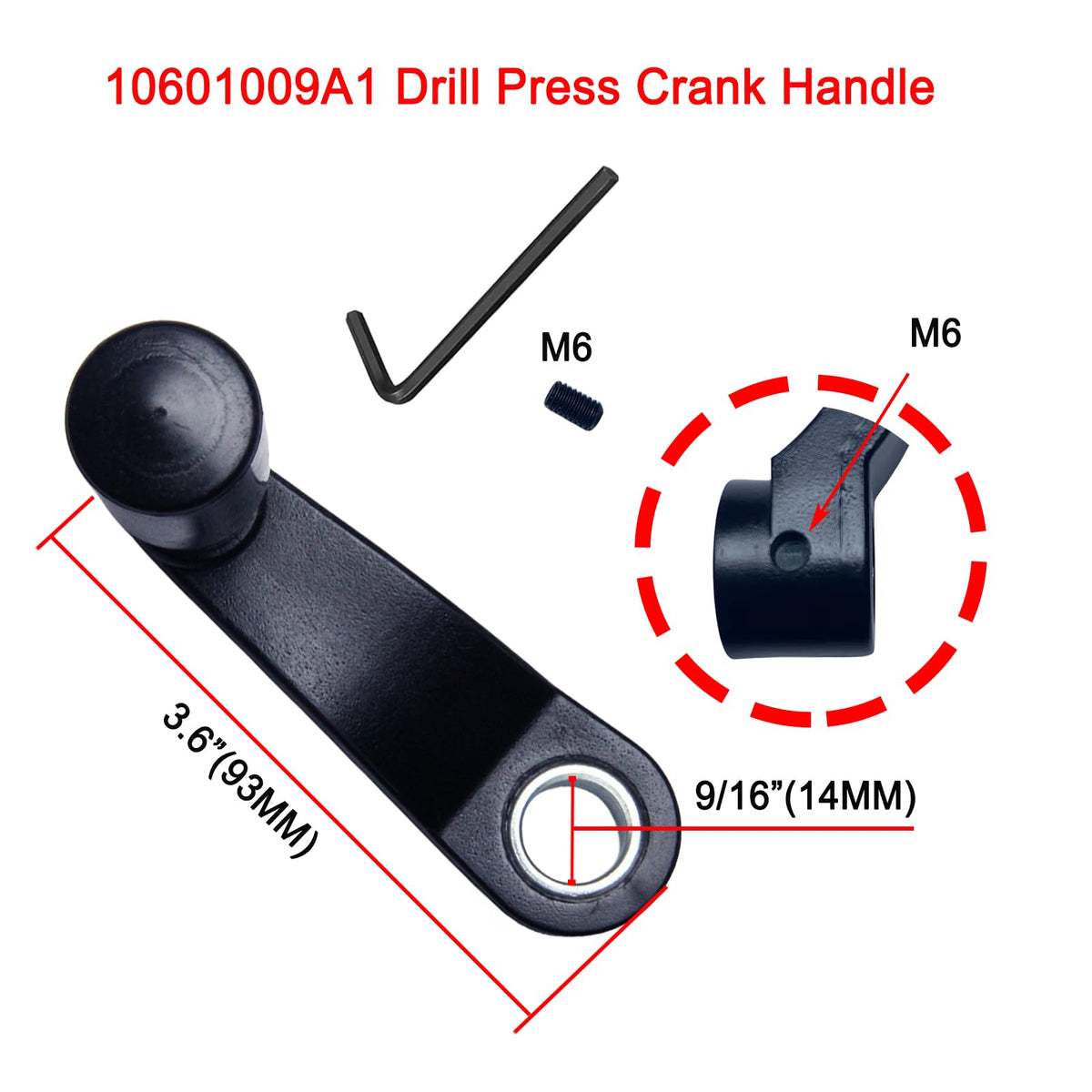 JTEYINH 514007742 Crank Handle, Replacement 10601009A1