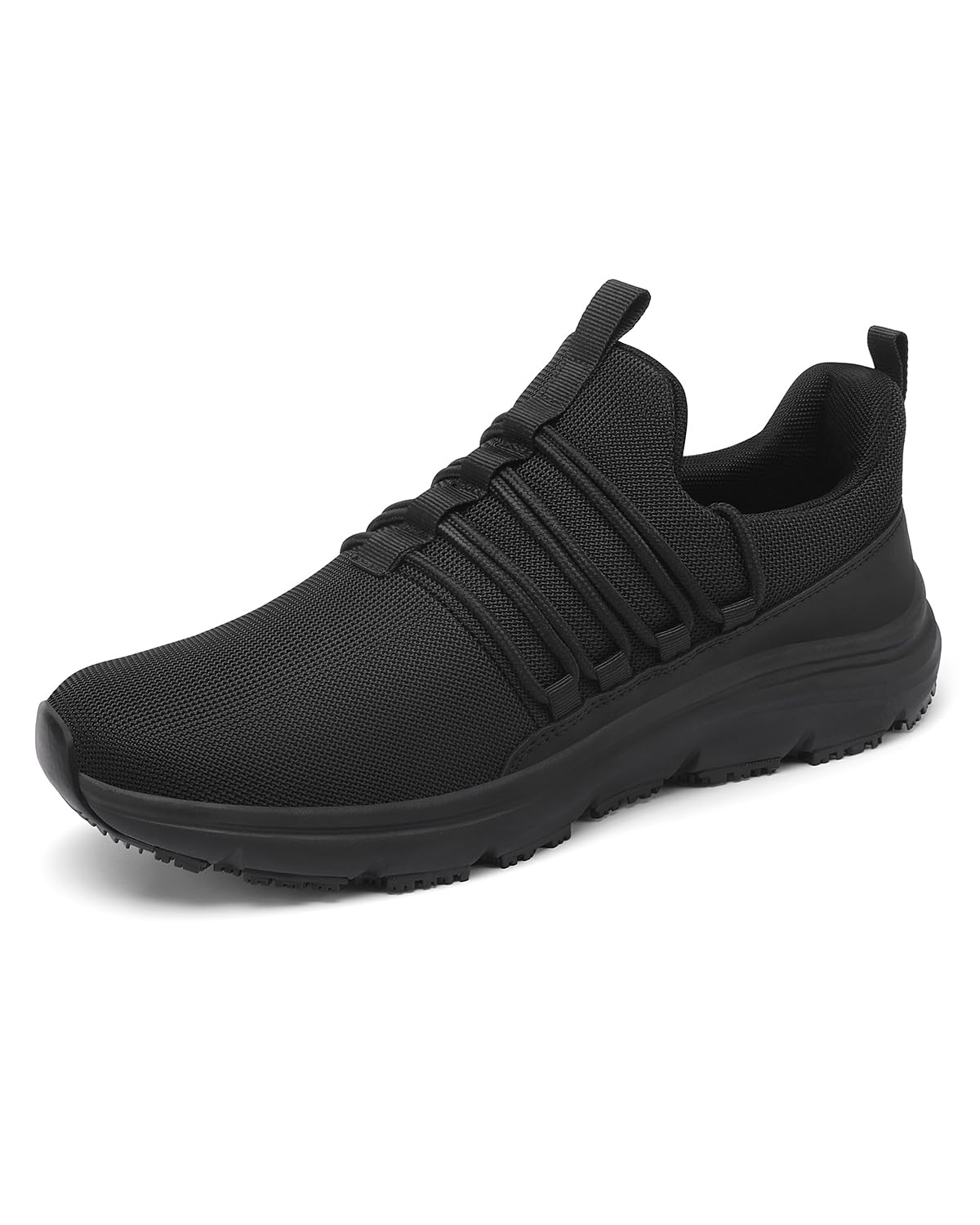 Non Slip Work Shoes For Men Restaurant Food Service Sneakers Black Size 10