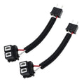 ECSiNG 2PCS H7 Car Headlight Adapter Fog Light/Plug Extension Connector Ceramic Adapter Cable Wiring Harness Socket for Headlights/Fog Light Bulbs HID LED/SMD