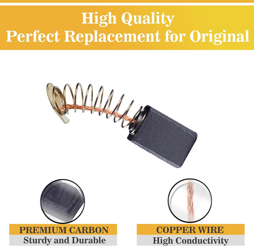 10Pack RT0700CX3 RT0700C RT0701C Carbon Brush Set Compatible with Makita 1-1/4 HP Compact Router replacement part