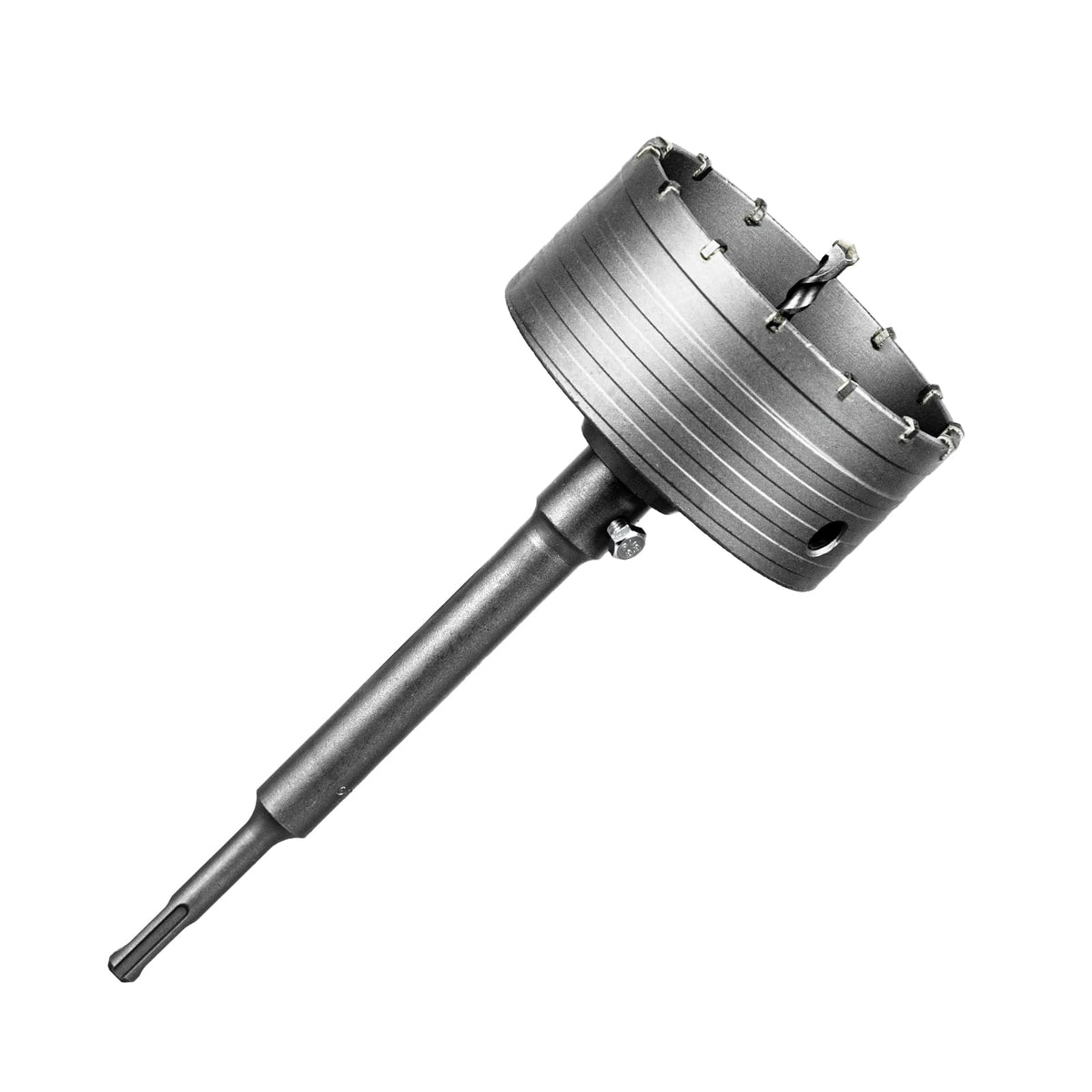 SALI Concrete Hole Saw Kits 4-3/4"（120mm） Tungsten Steel Wall Hole Cutter Drill Bit Sets with 220mm SDS Plus Shank Connecting Rod，110mm Center Positioning Drill Bits for Cinder Block,Brick,Adobe Wall