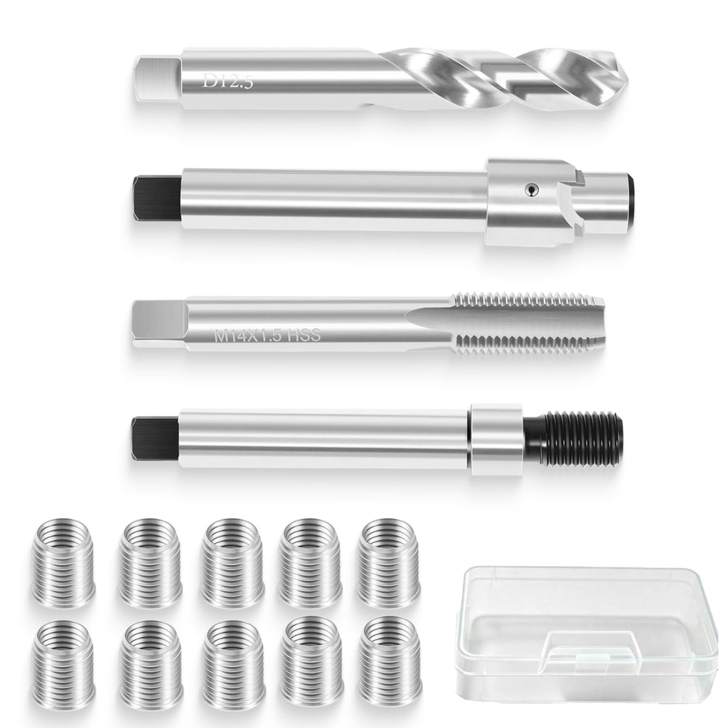 Bzsunway M12x1.5X16.2MM Thread Repair Kit with 10PCS Stainless Steel Insert
