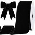 25 Yards Black Velvet Ribbon for Christmas Tree, 2 Inch