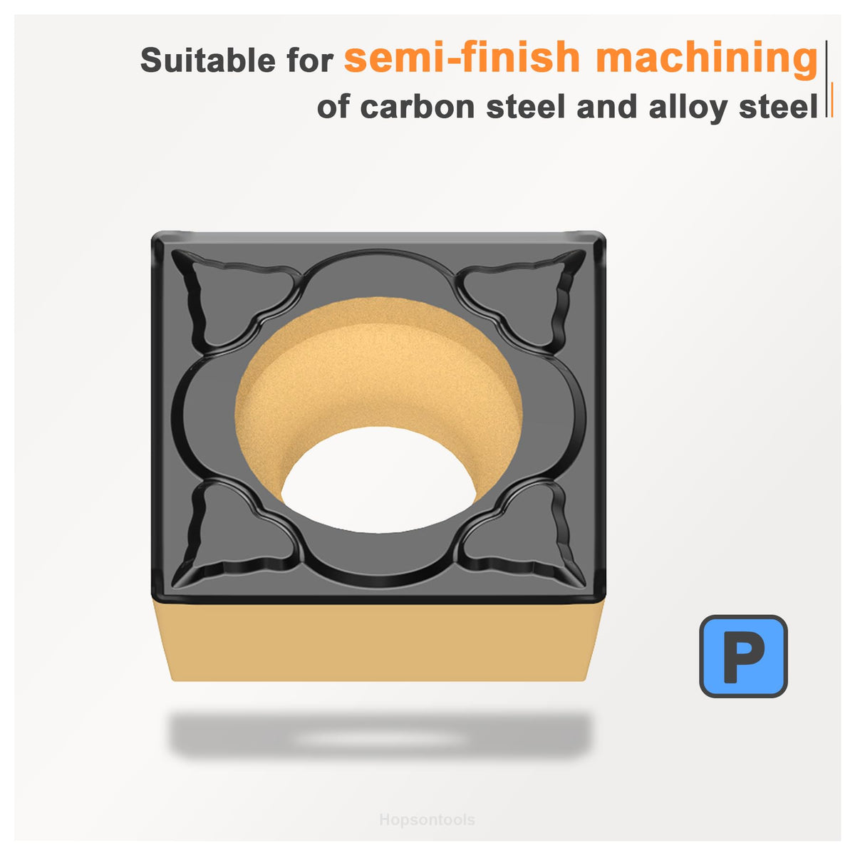 CDBP SCMT431 (SCMT120404) Turning Insert for Steel Semi-Finish Tools 10pcs