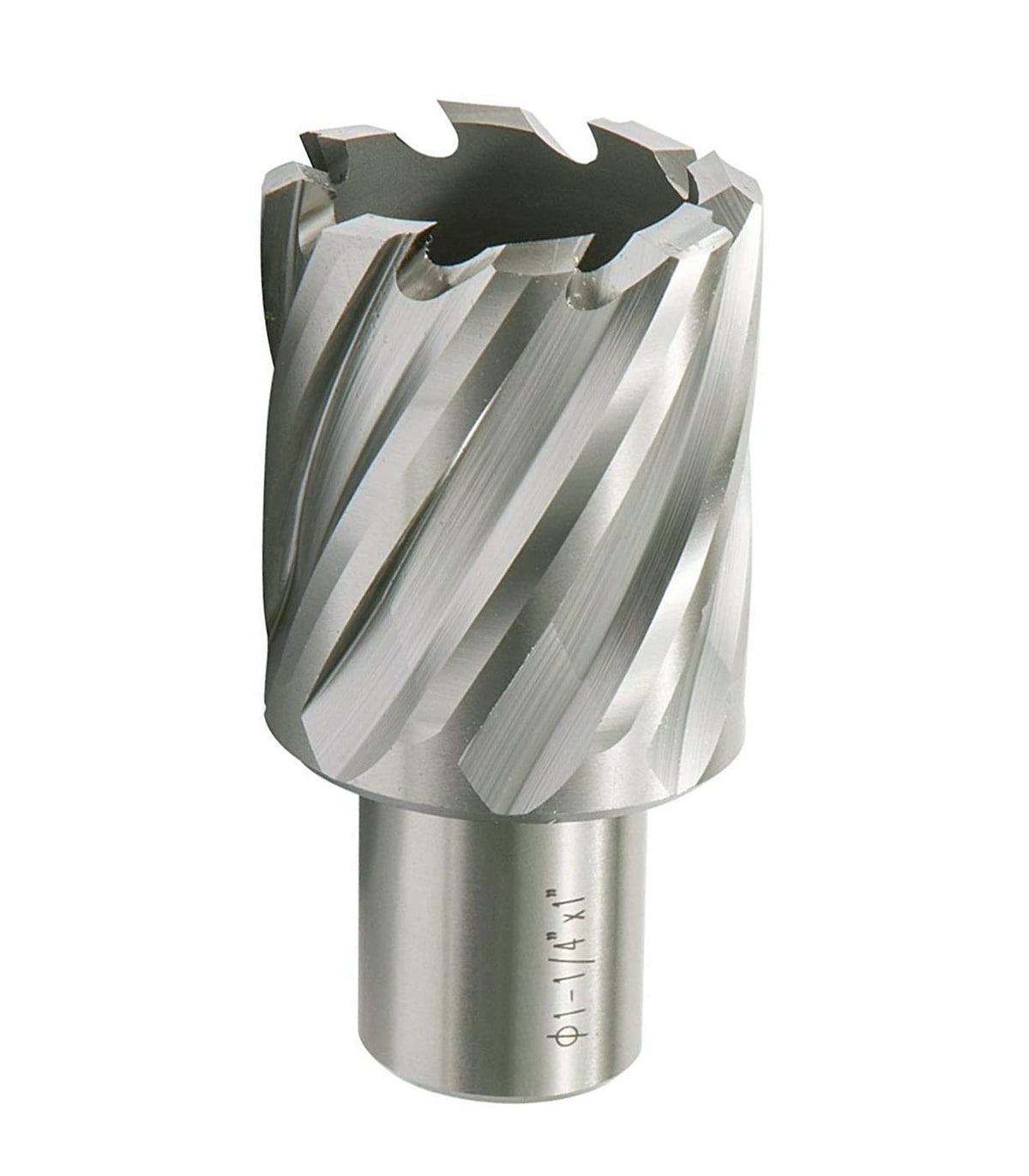 HSS Annular Cutter 1-1/4" Diameter x 1" Cutting Depth with 3/4" Weldon Shank