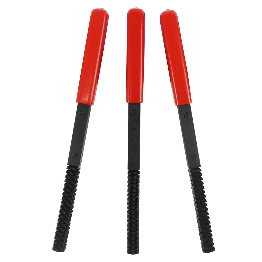 KUNGJUER 3Pcs Thread File Set, Thread Restoring Chaser Files Metric and SAE