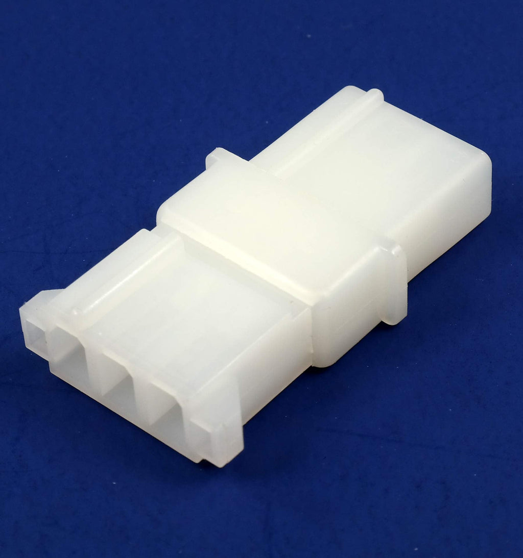 (3 Set) Strobe 3 Pin White Connector AMP Power Supply Bulb Female Male Sockets Pin (18-24 AWG Wires) for Whelen