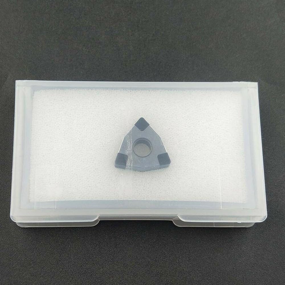 FABULETTA CBN Turning Inserts For Hardened Steel HRC65, Superhard Boron Nitride Tooling For Cast Iron Finishing, High Hardness CNC Lathe for blades With WNMG VNMG CNMG TNMG(VNMG080408 CBN-6)
