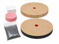 Keen Edge Knife Sharpening Wheel System – 6” Sharpening & Honing Wheels Kit for Bench Grinder – Includes Rouge, Lubricant & Abrasive Compound – Fits 1/2” or 5/8” Shafts (WKS600)