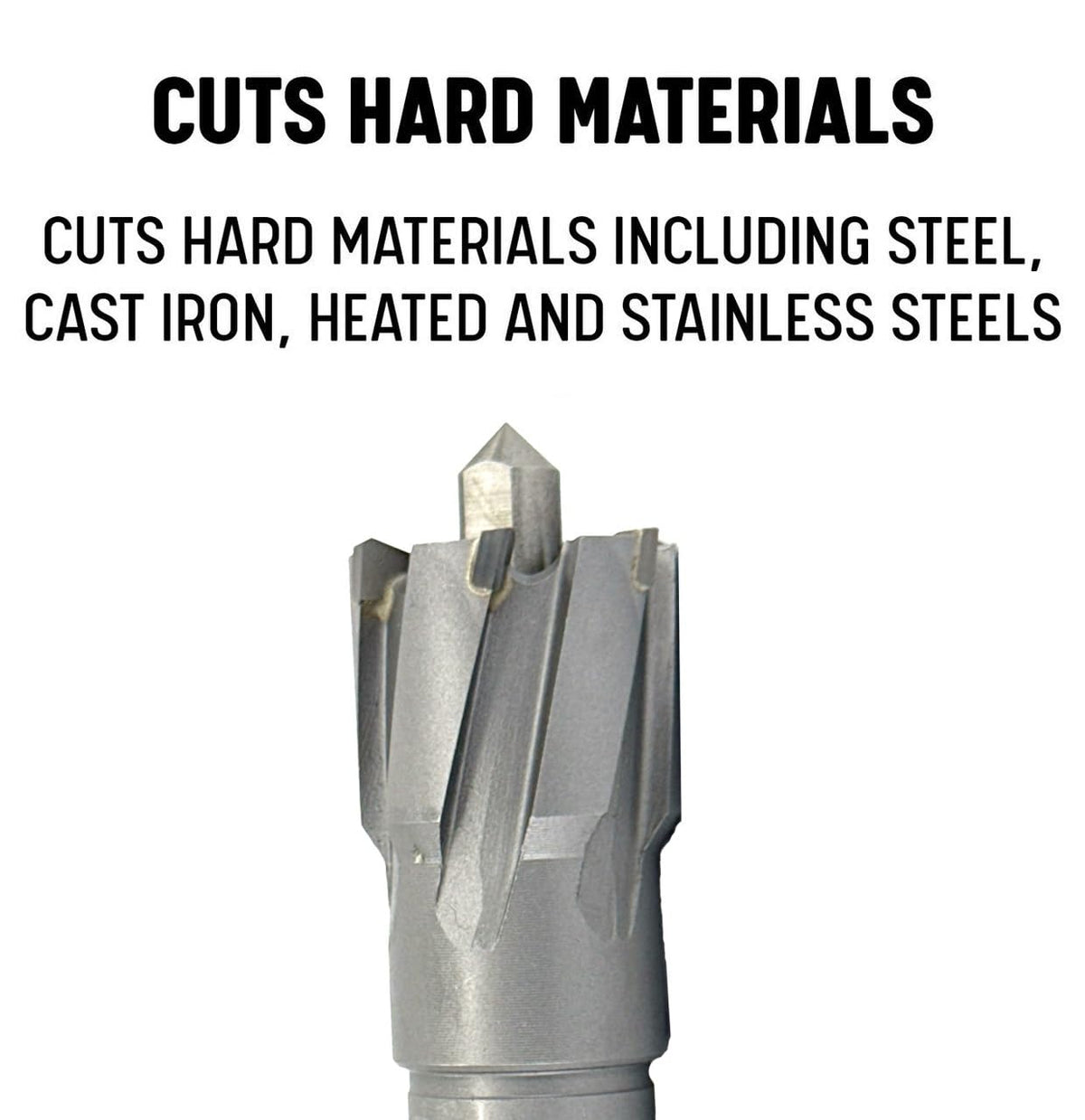 Drill America 1-3/16" X 1" Carbide Tipped Annular Cutter with Pilot, CTC Series