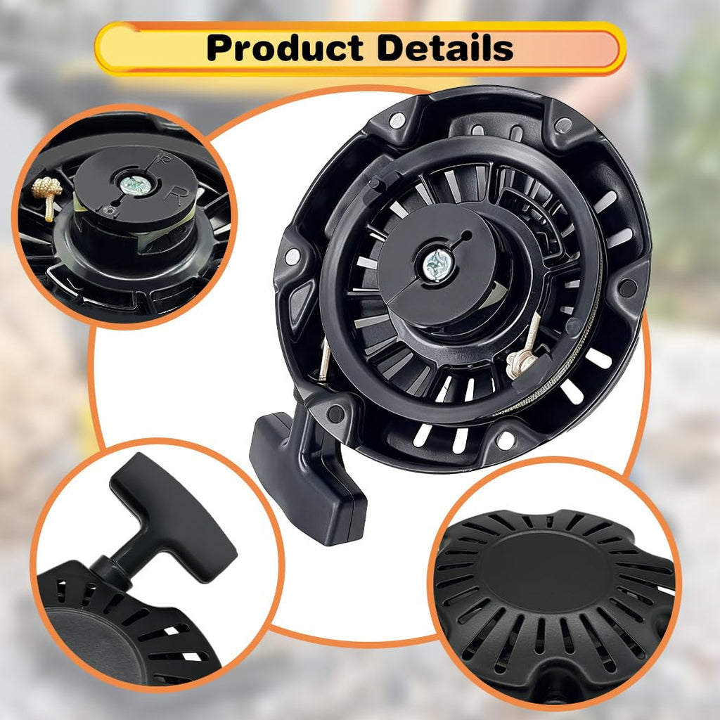 ZeeKee Pull Start Recoil Starter Assembly for Honda GX100 GX100U GX100RT GXR120 98.5CC 2.8HP 3HP Engine, for Multiquip Mikasa MTX60 MTX70 MTX70HD Rammer, Replace 28400-ZDJ-003ZA, 28400-Z0D-V04ZA