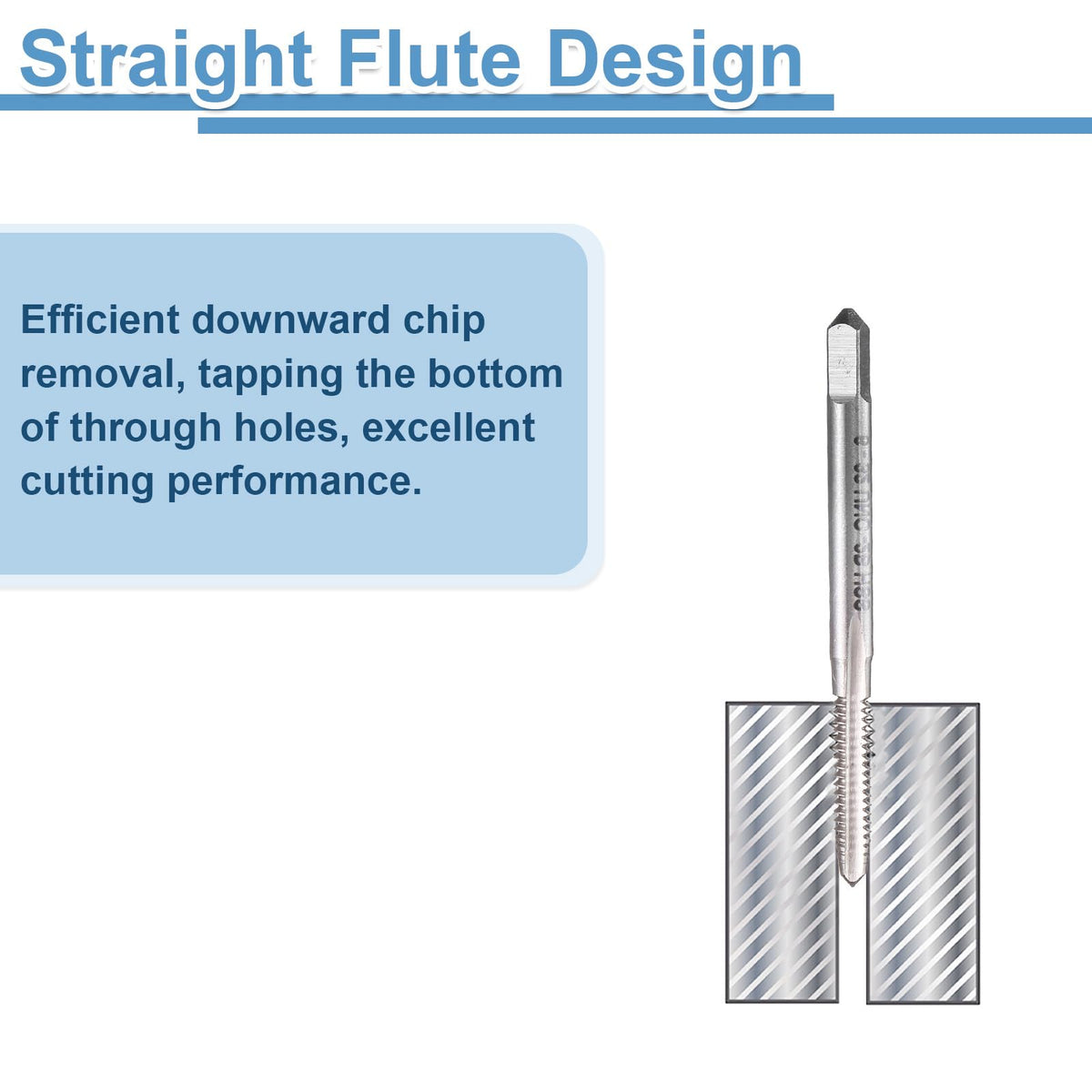 uxcell 15pcs Straight Flute Thread Tap, 6-32 UNC Screw Threading Tapping Tool Thread Milling Machine Taps, High-Speed Steel 6542 (HSS 6542)