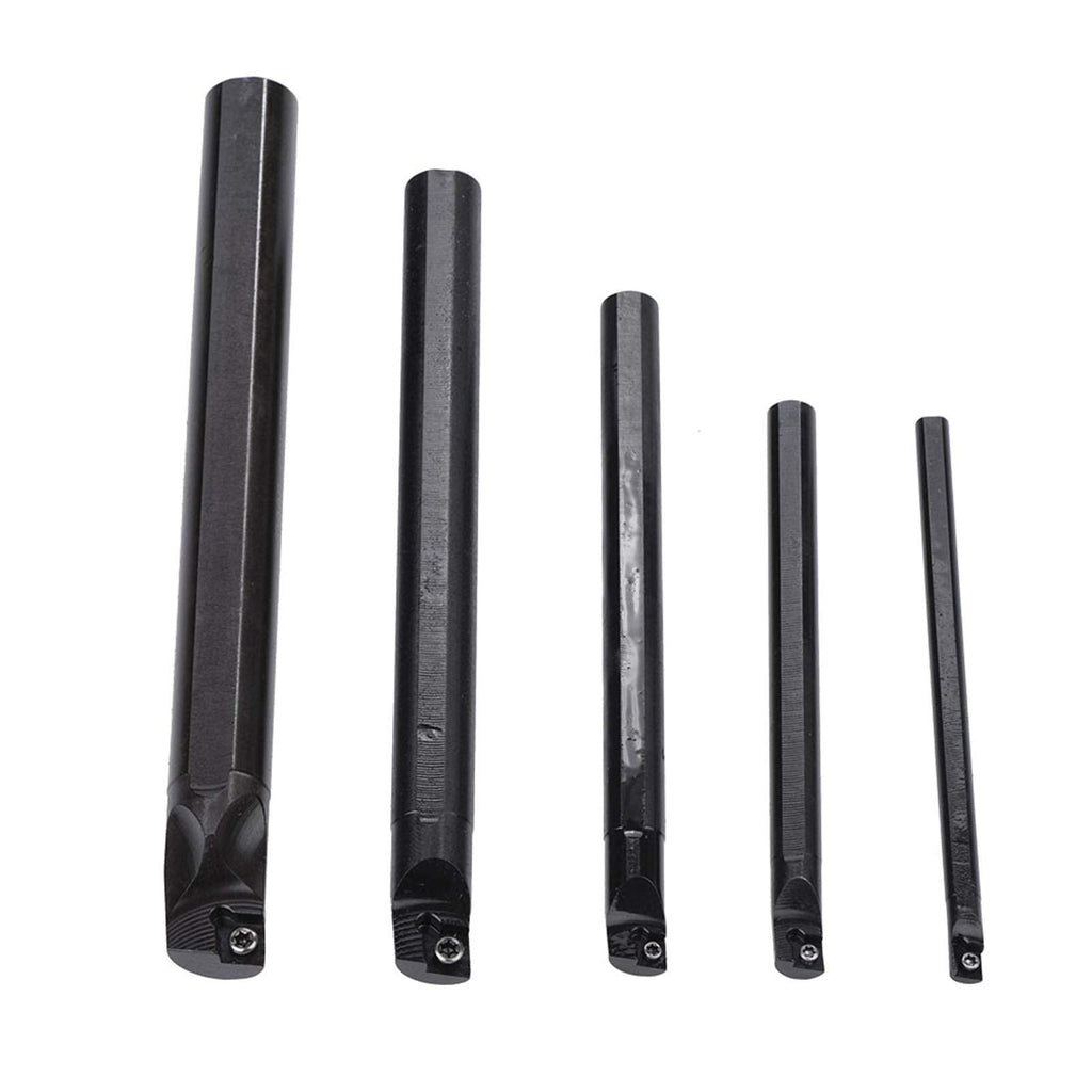 Lathe Turning Tool Holders Set, High Strength Steel, Black Finish, ISO Standard, Good Low Temperature Impact Toughness, Improved Gloss of Cutting Pieces