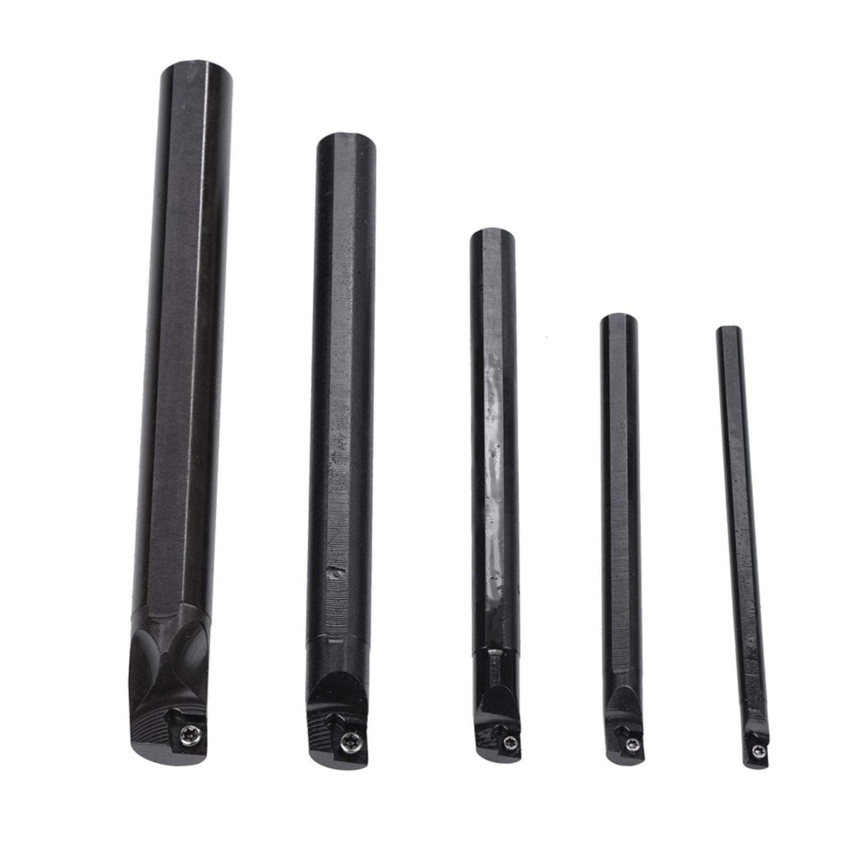 Lathe Turning Tool Holders Set, High Strength Steel, Black Finish, ISO Standard, Good Low Temperature Impact Toughness, Improved Gloss of Cutting Pieces