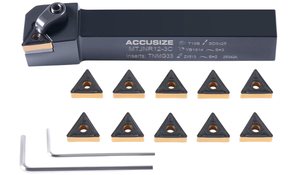 Accusize Indexable Tool Holder, 3/4" x 5", RH, 2312-5008INS