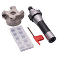 2.48"/63mm Cutting Dia 4-Flute KM12 63-22-4T Face Mill Shell Cutter Set