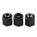 Thaekuns 3 Piece Router Collet Kit 2610906283 1/4",2610906284 1/2" and 2610906287 3/8" for Boschi1613,1617, 1618,1619 Series Routers