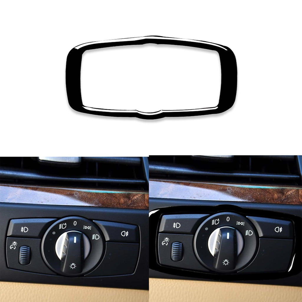 HJGHR for BMW X5 E70 X6 E71 Accessories Headlight Switch Bezel Trim