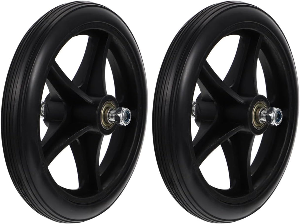 Garneck 2 Pack 6.69 Inch Wheelchair Front Wheels Replacement Caster Wheels