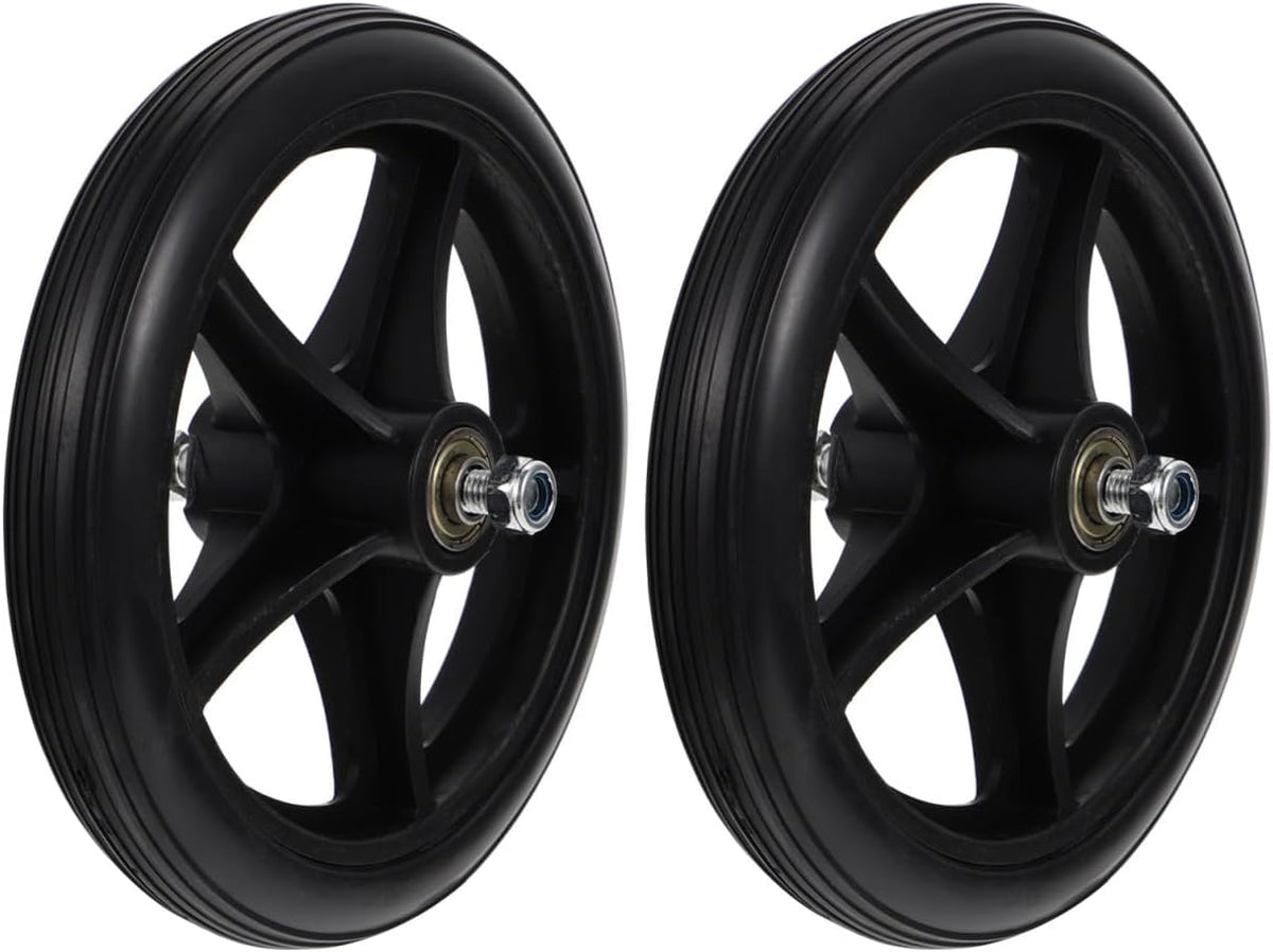 Garneck 2 Pack 6.69 Inch Wheelchair Front Wheels Replacement Caster Wheels