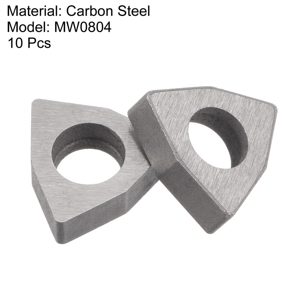 uxcell Carbide Insert Seat Shim MW0804 Turning Tool Thread Lathe Shim Seats 10Pcs