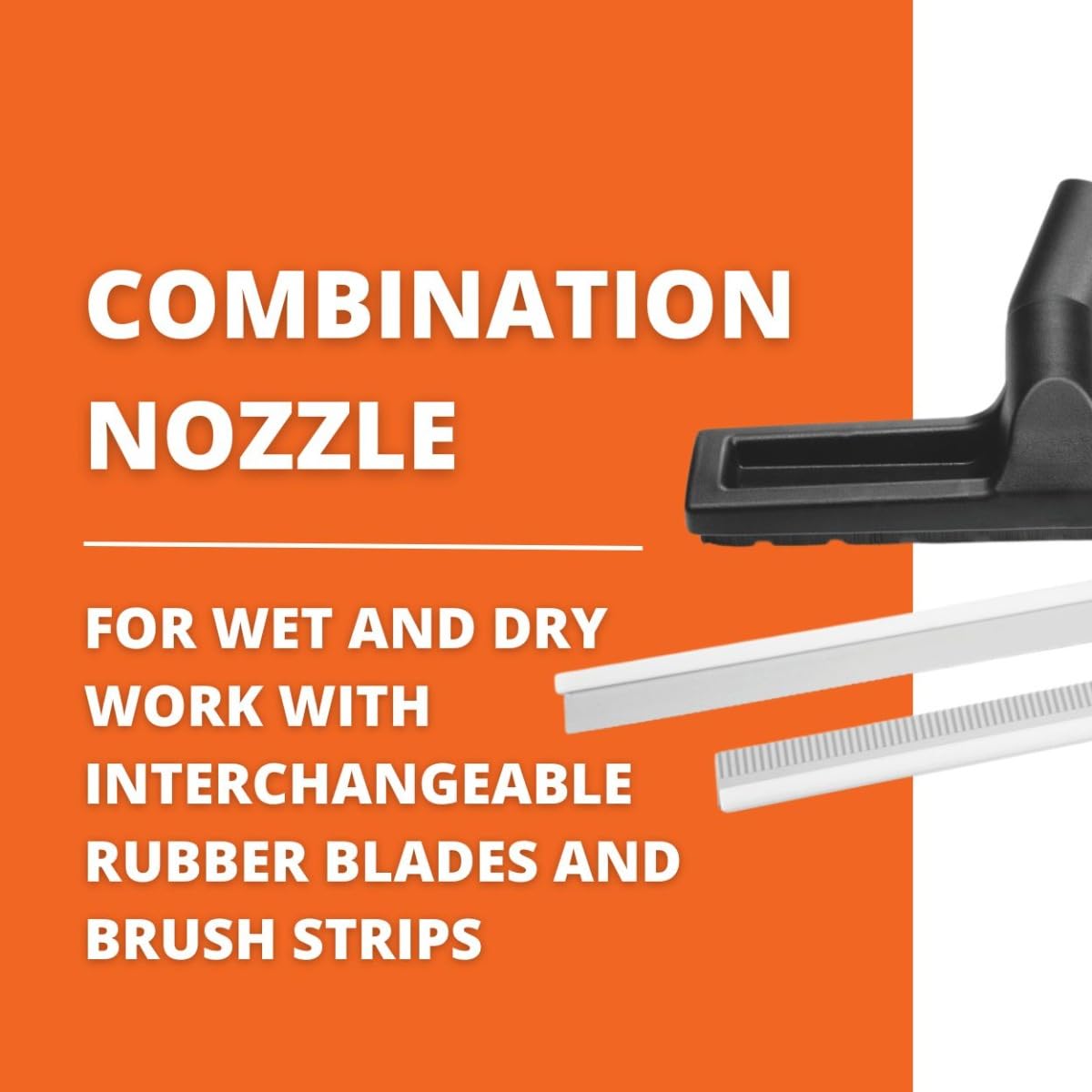 Fein OEM Combination Nozzle w/Interchangeable Rubber Blades & Brush Strips