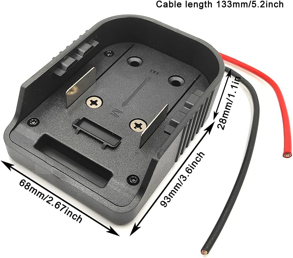 Power Wheel Adapter for Bosch/Makita 18V 14.4V Battery Dock Holder