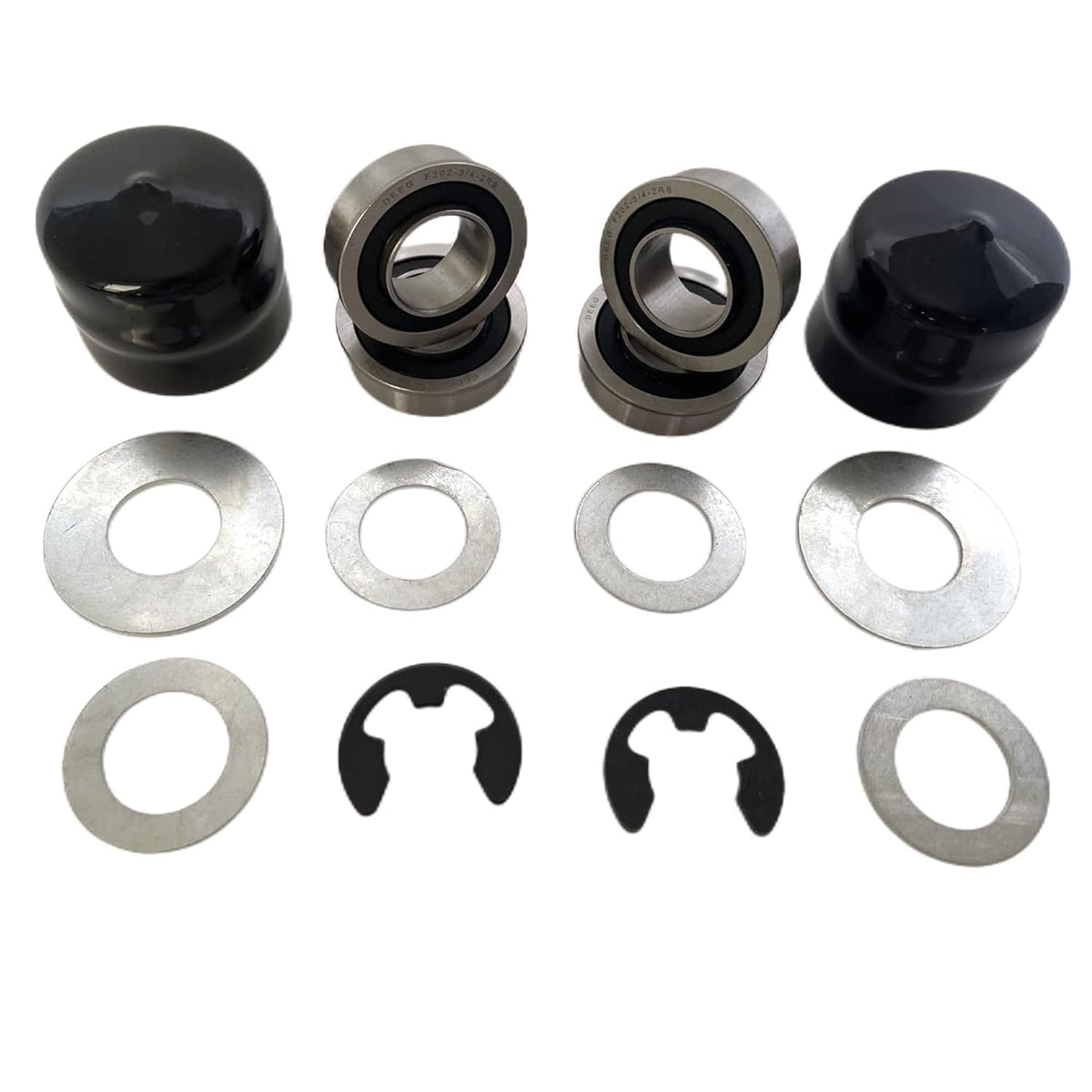 DEEG 4PCS 9040H Lawn Mower Front Wheel Bushing to Bearing Conversion Kit