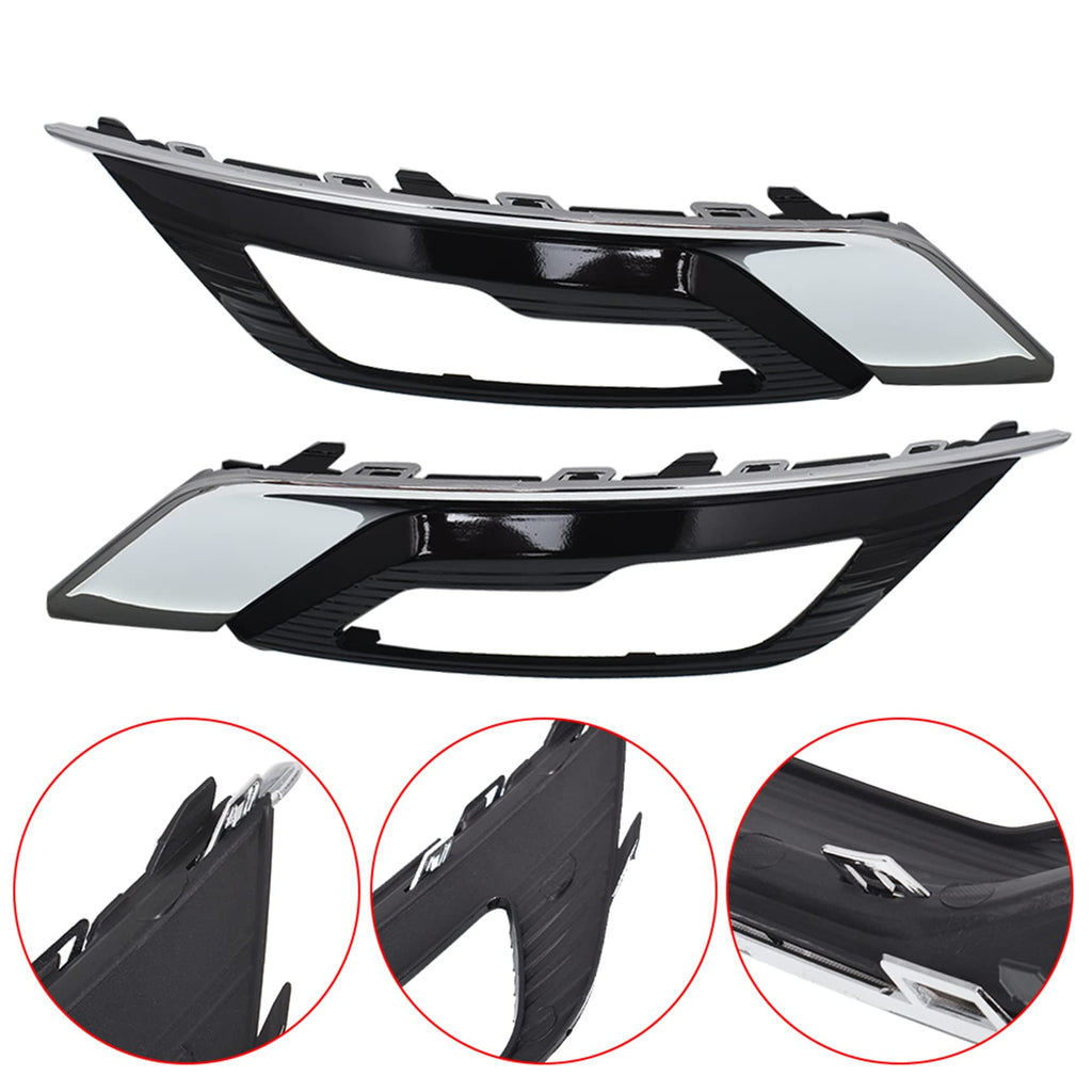ANTUKO 2 Pcs Fog Light covers Replacement for Fusion 2017-2018