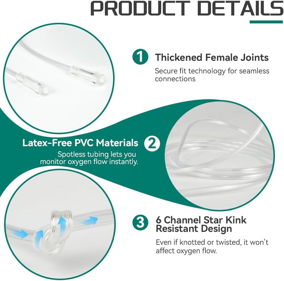 Oxygen Humidifier Bottle Set, 11PCS Complete Kit