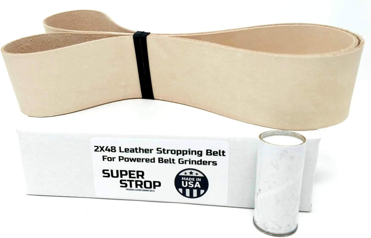2X48 inch Super Strop Leather Honing Strop Belt fits 2x48 Belt Sanders