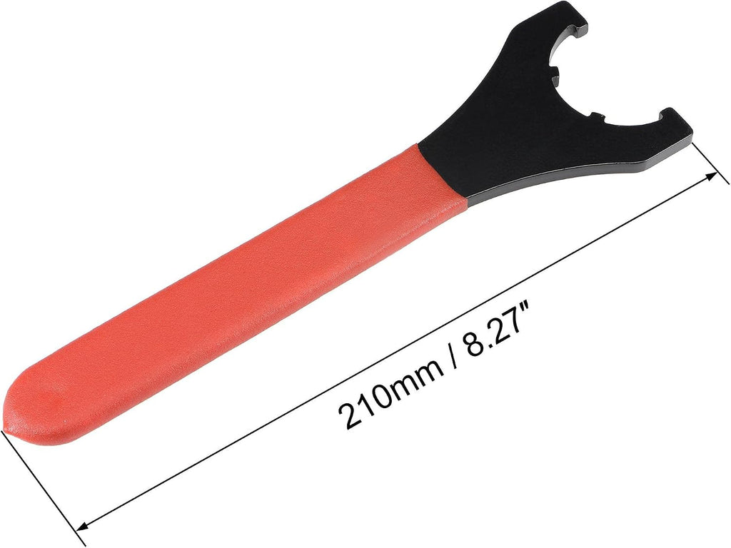 uxcell Collet Chuck Wrench Spanner for ER25UM Clamping Nut CNC Milling Lathe Chuck Holder Tool with Red Non-slip Handle