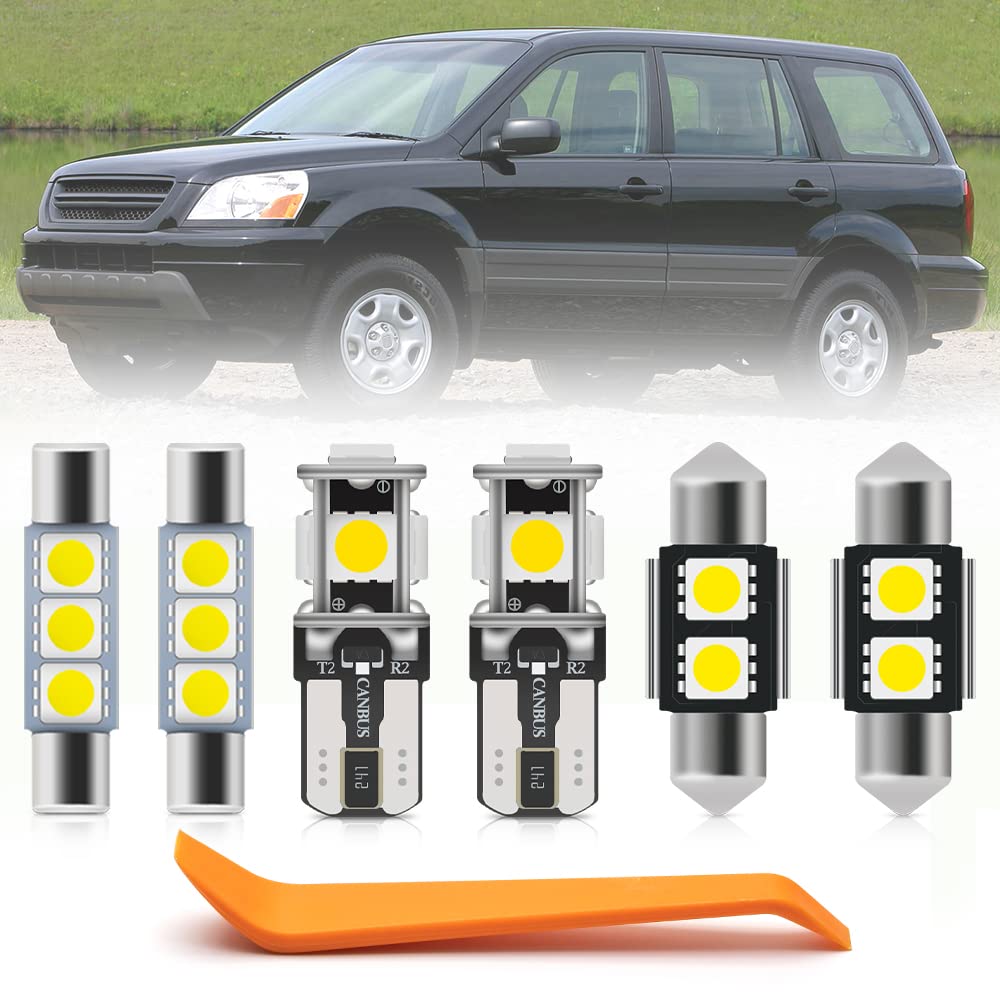 19Pcs LED Interior Light Bulbs Kit for Hon'da Pilot 2003-2008