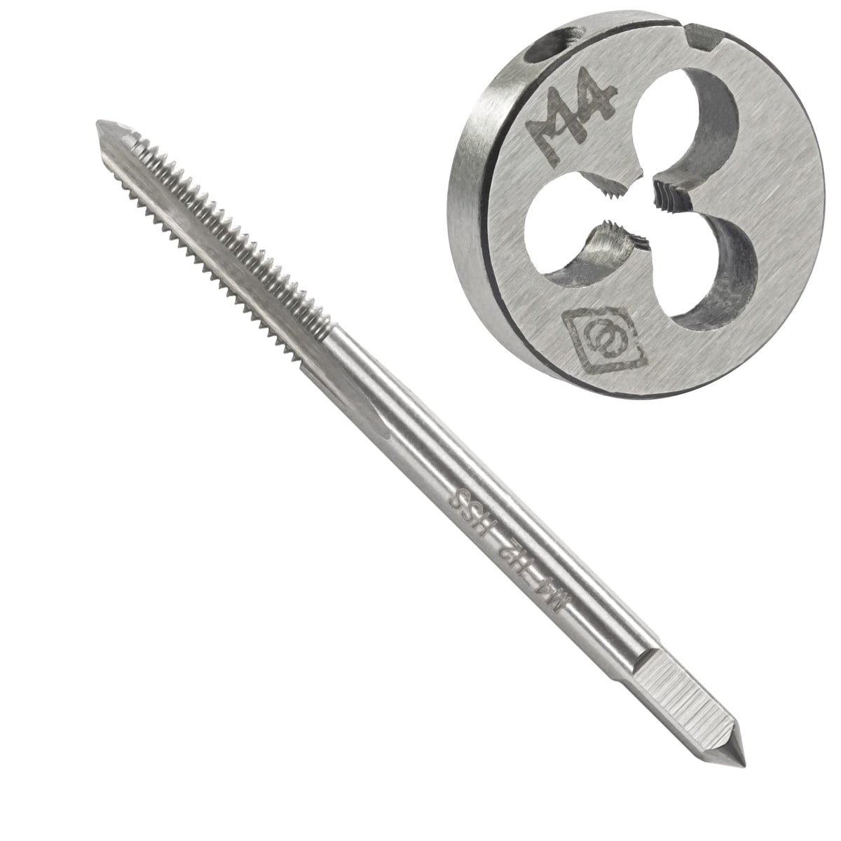 Aceteel M4X0.7 Machine Tap and Die Set Right Hand