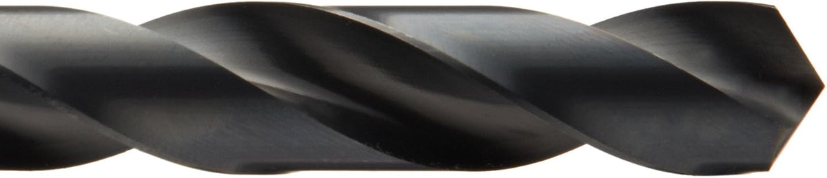 Chicago Latrobe 57725 150 Series High-Speed Steel Jobber Length Drill Bit Set with Metal Case, Black Oxide Finish, 118 Degree Conventional Point, Metric, 25-piece, 1.0mm - 13.0mm in 0.5mm increments