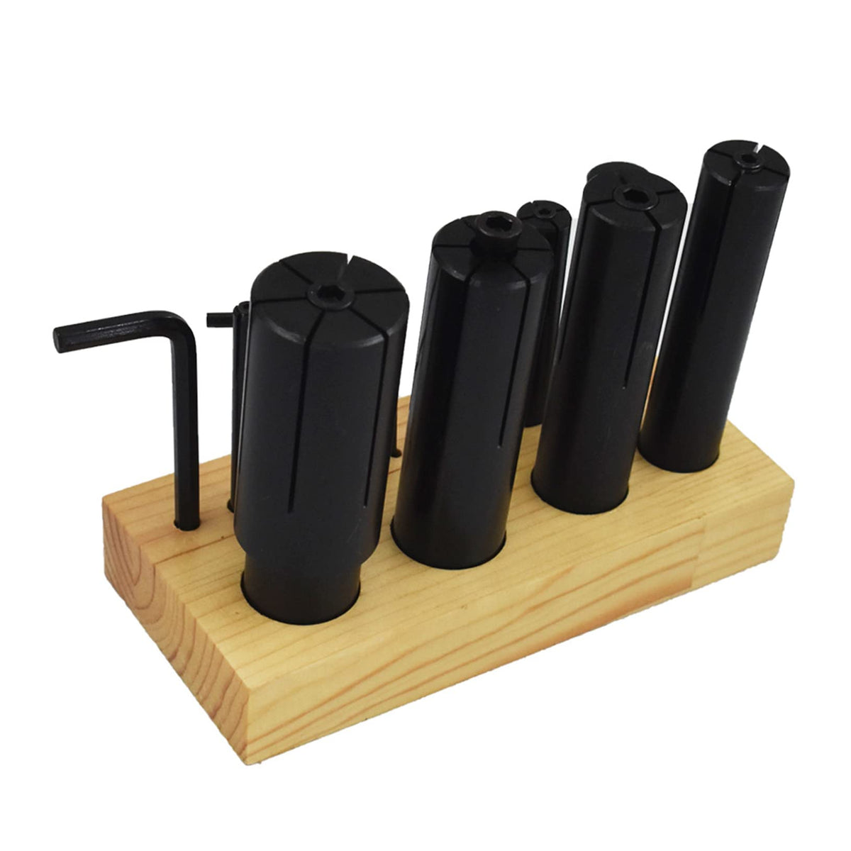 raseparter 1/4 In to 1-1/4 In Lathe Milling High Precision 8-Pack Expanding Arbors Set