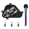 Dexepe Left Driver Side Rear Tail Light Lamp Holder Bracket Socket Panel Plug Connector Board with Harness and Bulbs Compatible with BMW 3 Series 320i 328i 335i 328d 2012-2015 Replace 63217313043