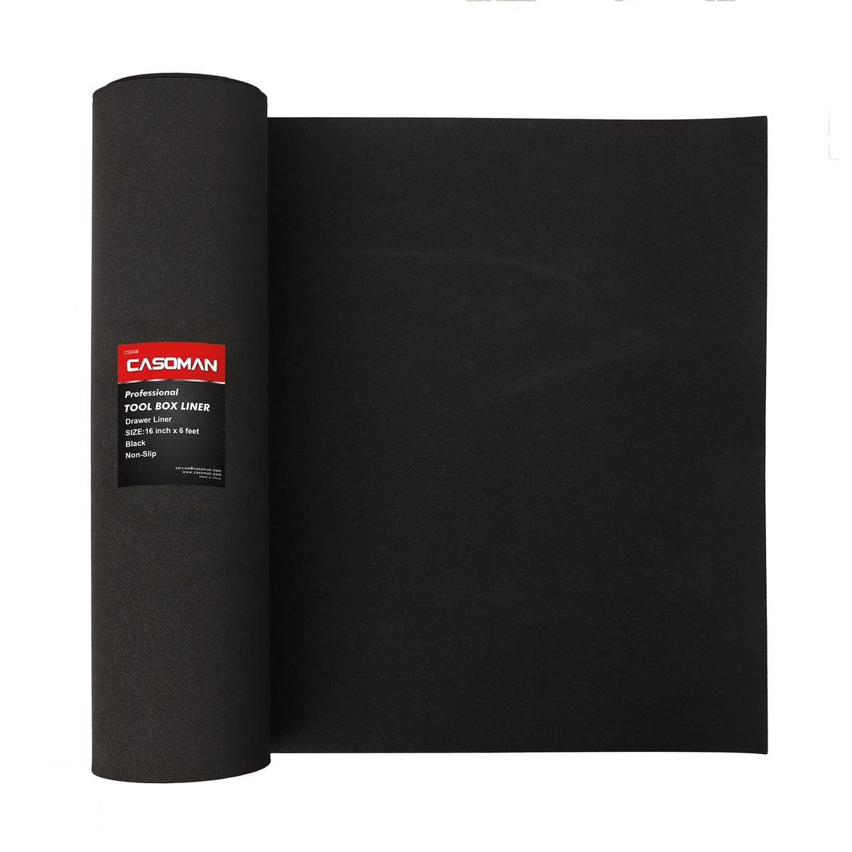 Professional Tool Box Liner and Drawer Liner - 16 inch (Wide) x 6 feet (Long), Non-Slip,Black