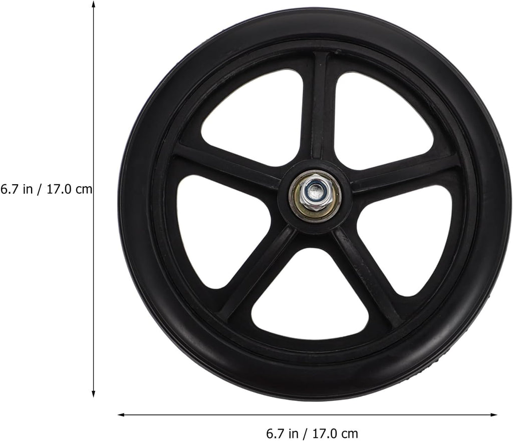 Garneck 2 Pack 6.69 Inch Wheelchair Front Wheels Replacement Caster Wheels