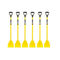 Roof Tear Off Shovel 47.5 in – 6 Pack El Burro Shingle Shovel Stripper | Heavy Duty Steel Roofing Removal Tools for