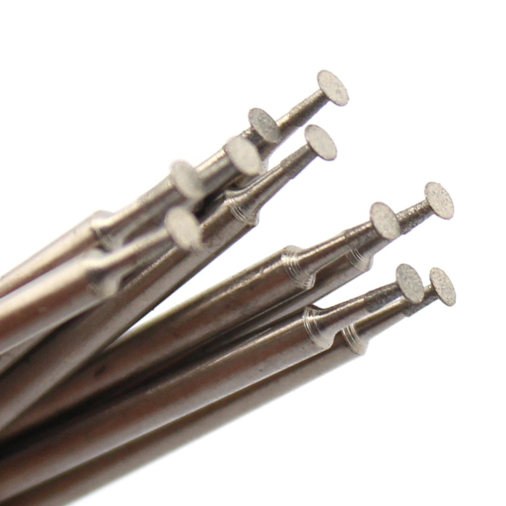 ILOVETOOL Super-Thin T Head Diamond Grinding Bits 2mm Cutting Burr Rotary Tool Accessory Carving Bit 2.35mm shank