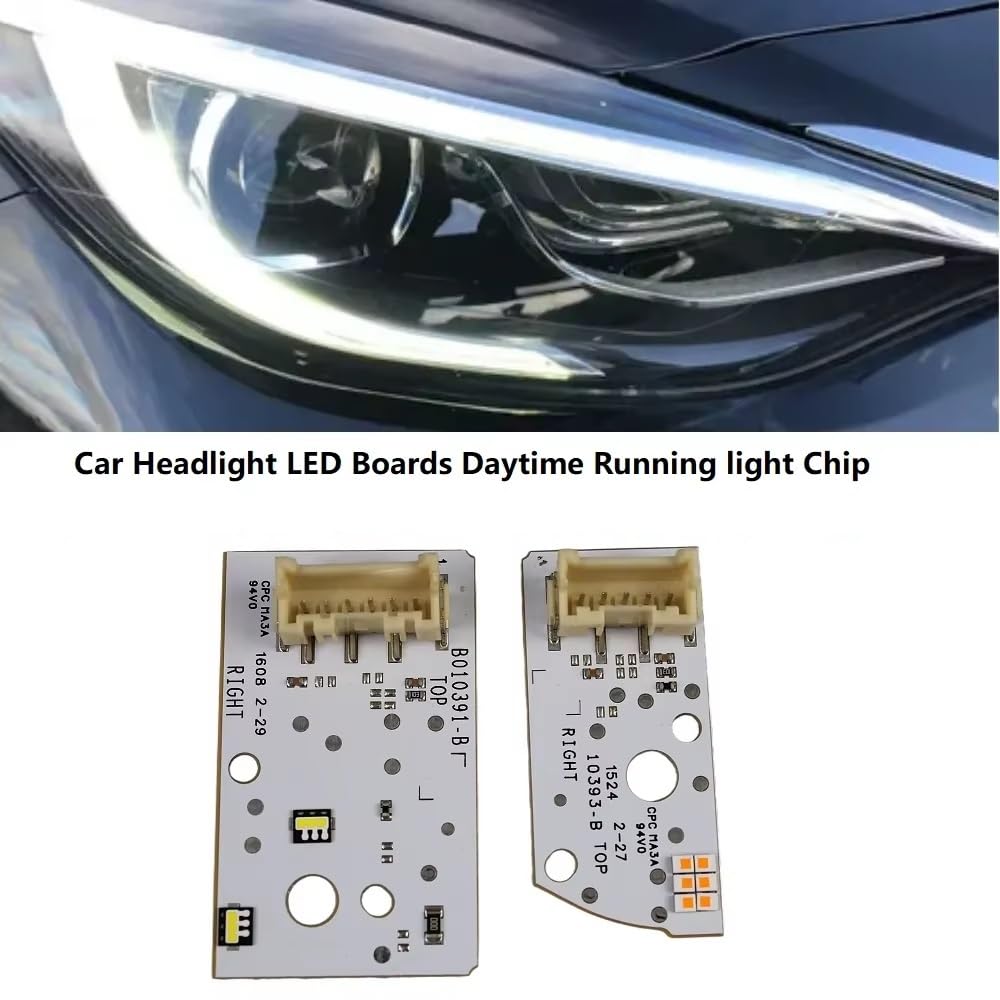 drl light module white front headlight lightsource board For Q30 2017-2019