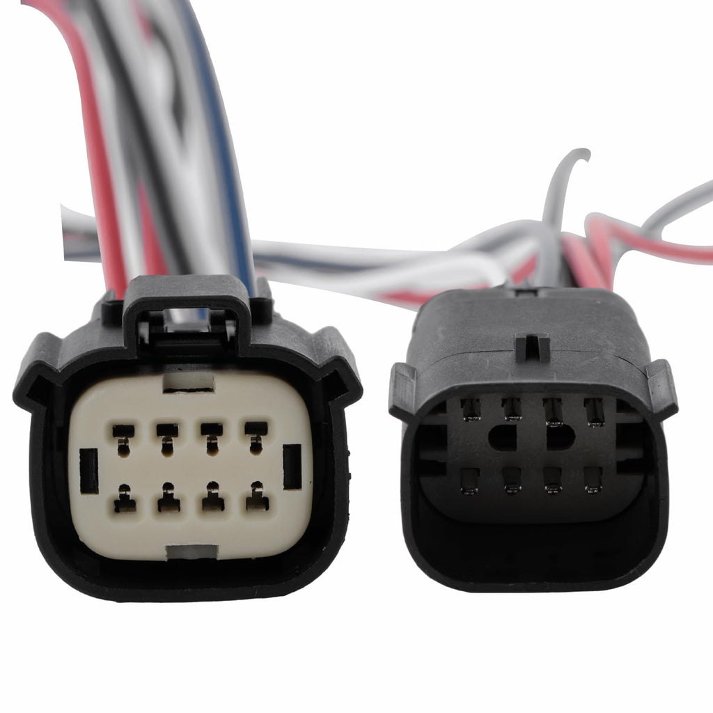 PARSUPPRO 8-Pin/Way Male and Female Headlights Connector Auto Waterproof Plug Pigtail Repair Wiring Harness for Chevrolet for Impala 2015-2020 Replace 23405242, 23405239